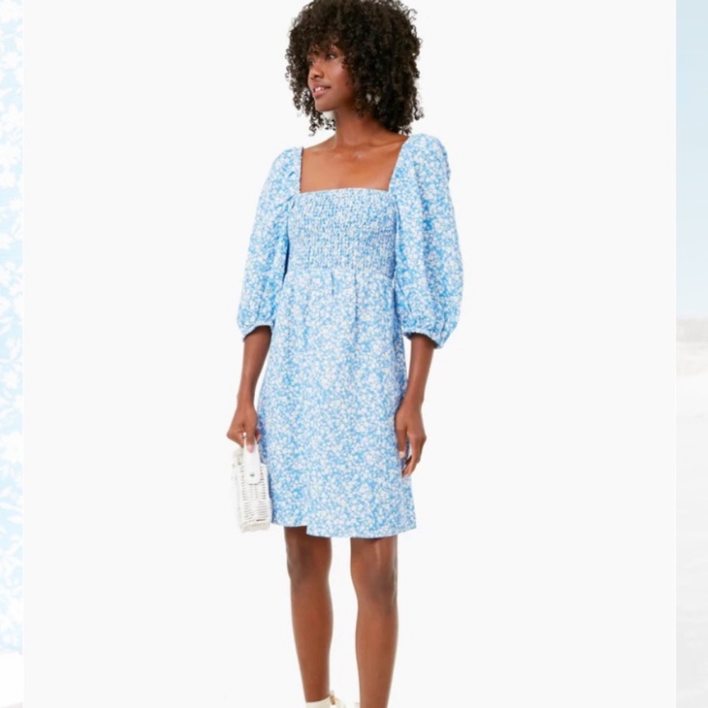 Tuckernuck Blooms on Broad Annie smocked mini dress
